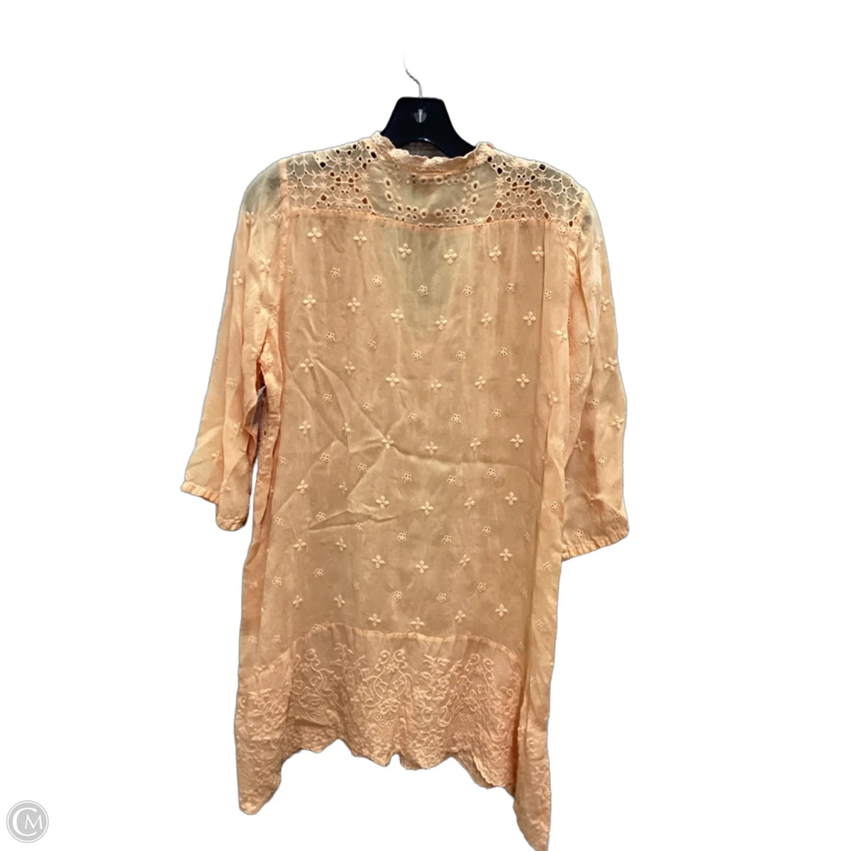 Tunic Designer By Johnny Was In Orange, Size: M