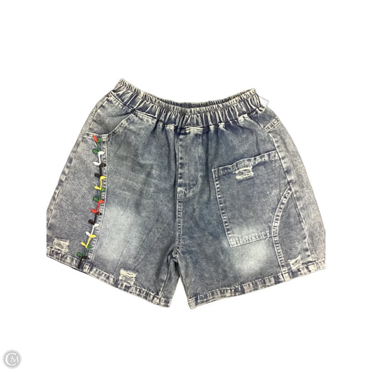 Shorts By Clothes Mentor In Blue Denim, Size: 3x