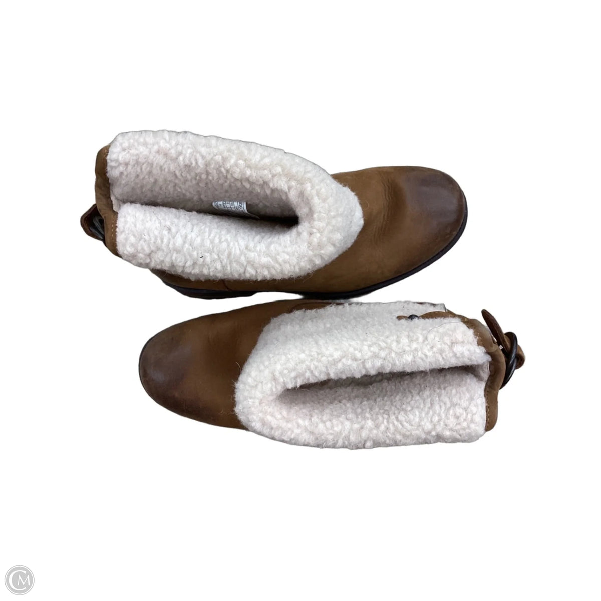 Boots Designer By Ugg In Tan & White, Size: 8