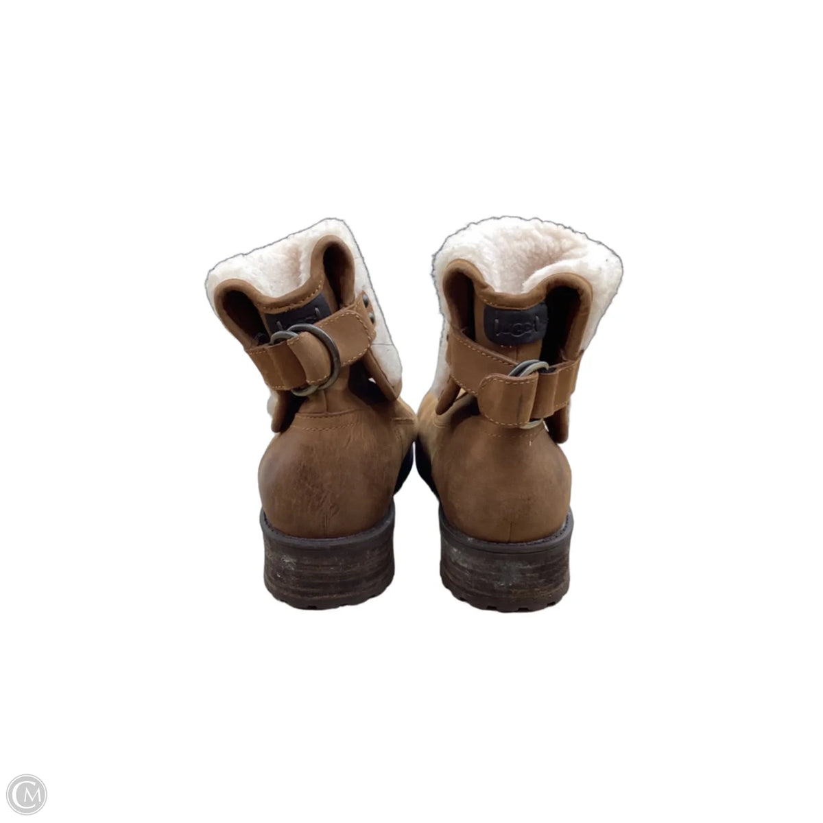 Boots Designer By Ugg In Tan & White, Size: 8