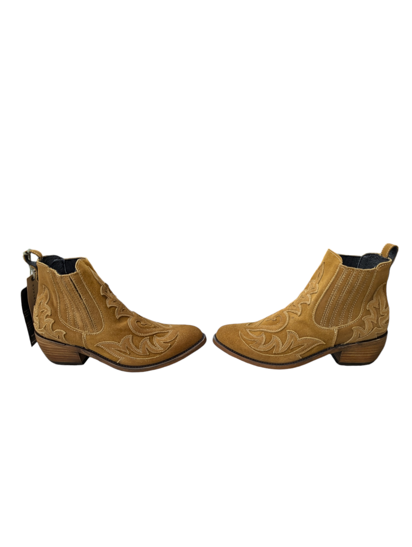 Boots Leather By Clothes Mentor In Tan, Size: 9.5