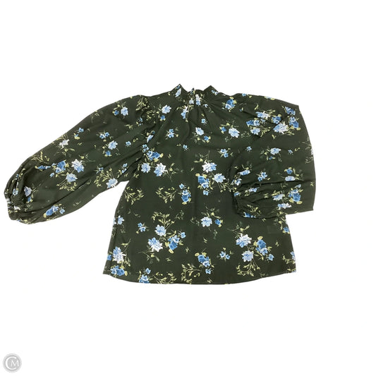 Blouse Long Sleeve By Cece In Green, Size: S