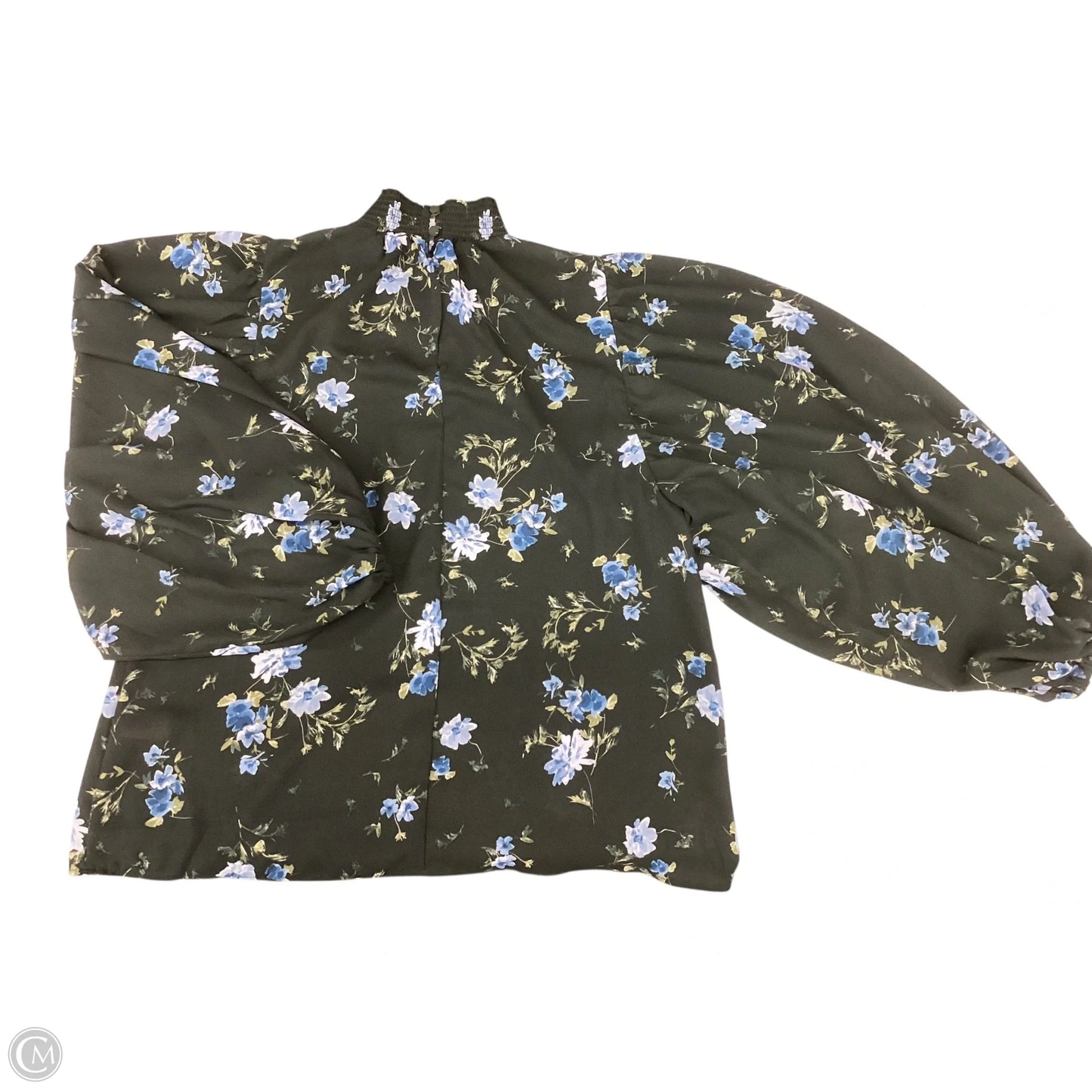 Blouse Long Sleeve By Cece In Green, Size: S