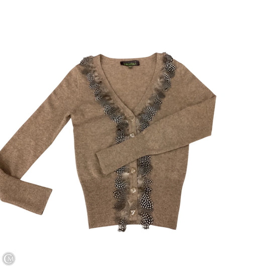 Sweater Cardigan By Clothes Mentor In Brown, Size: S