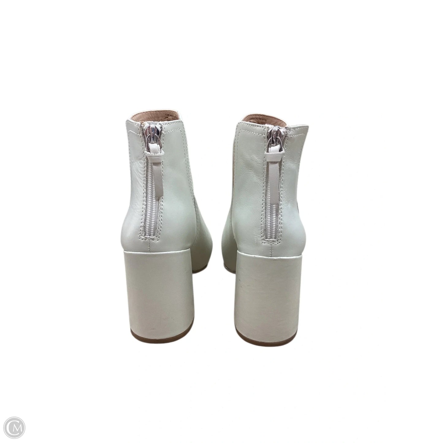 Boots Leather By Steve Madden In Cream, Size: 6