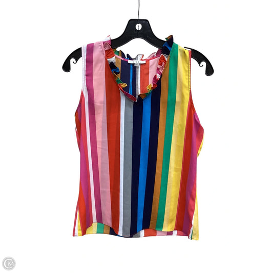 Blouse Sleeveless By Sioni In Multi-colored, Size: S