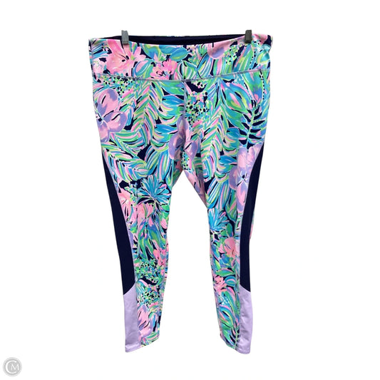 Pants Designer By Lilly Pulitzer In Tropical Print, Size: Xl