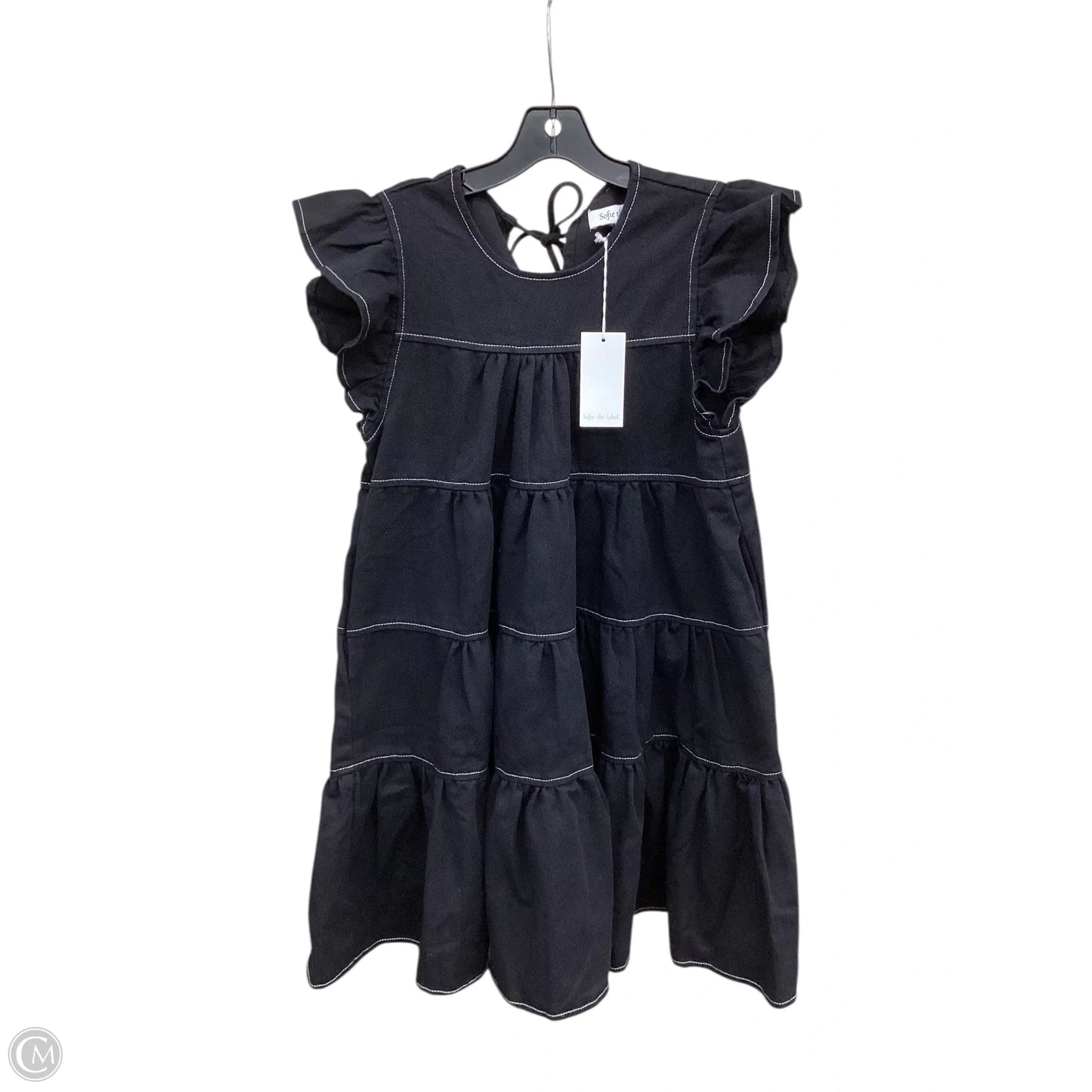 Dress Casual Short By Cmc In Black Denim, Size: S