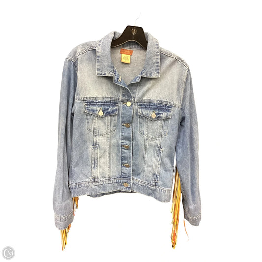 Jacket Denim By Clothes Mentor In Blue Denim, Size: M