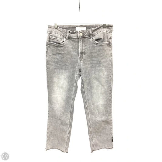 Jeans Cropped By Vervet In Grey, Size: 8