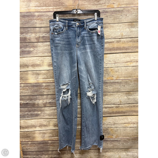 Jeans Straight By Judy Blue In Blue Denim, Size: 10