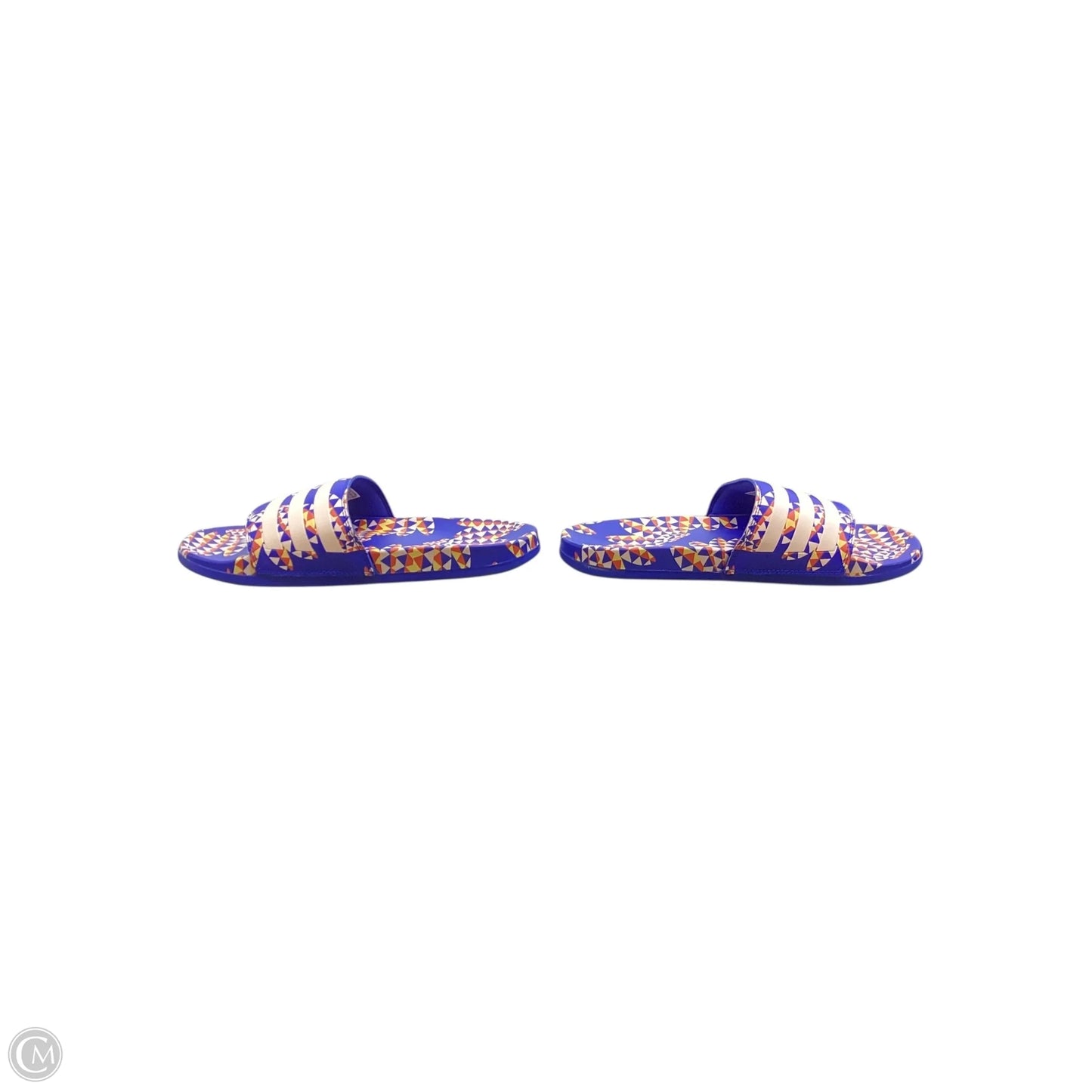 Sandals Flats By Adidas In Blue, Size: 9