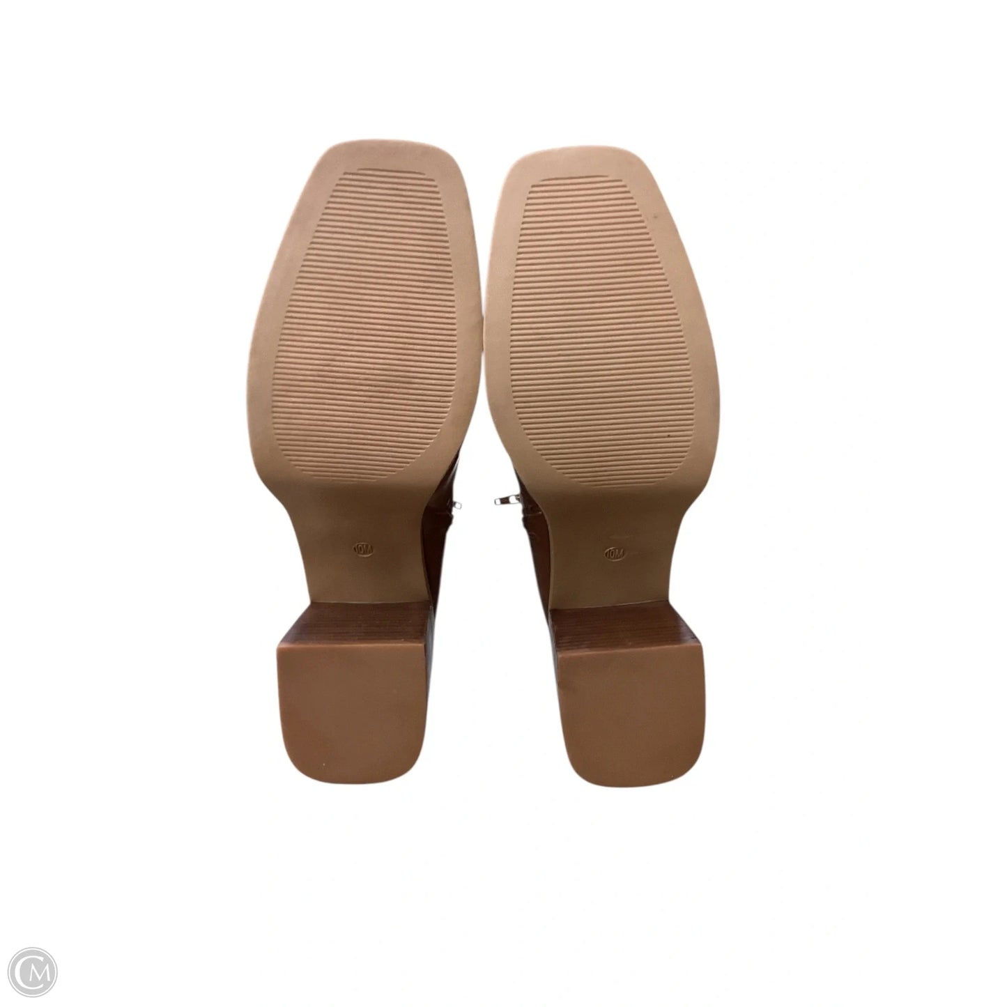 Boots Ankle Heels By Maurices In Brown, Size: 10