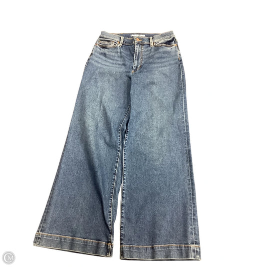 Jeans Straight By Lands End In Blue Denim, Size: 10