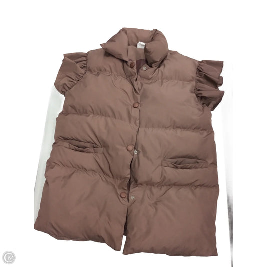 Vest Puffer & Quilted By Bucketlist In Mauve, Size: S