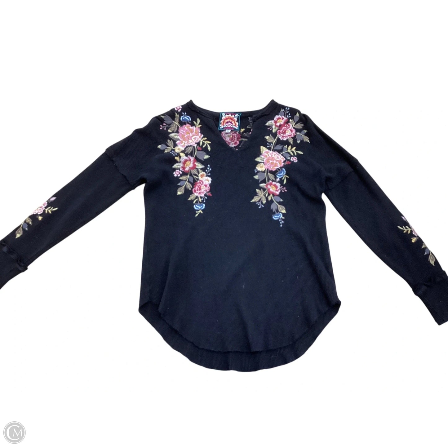 Top Long Sleeve By Johnny Was In Black, Size: S