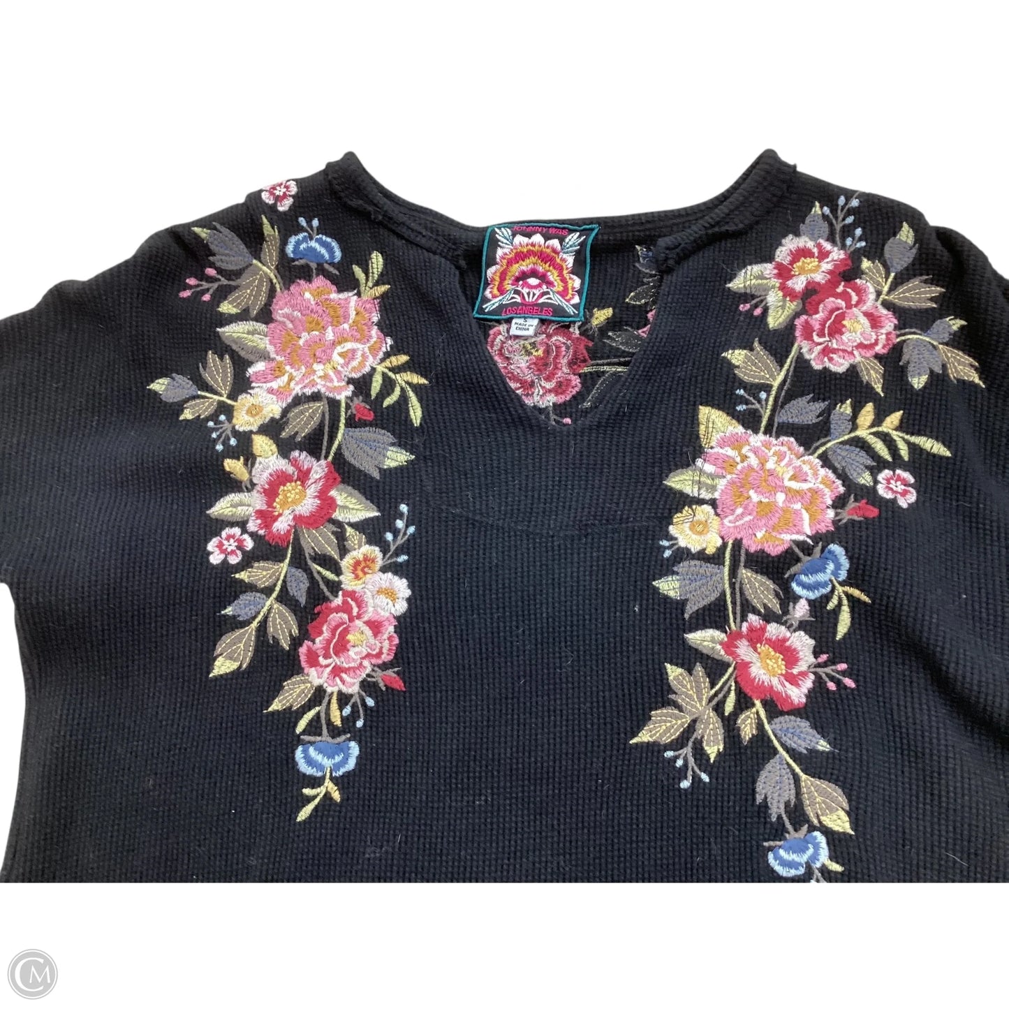 Top Long Sleeve By Johnny Was In Black, Size: S