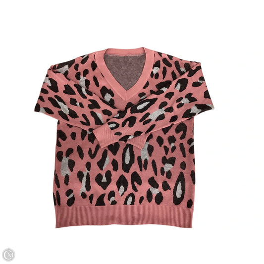 Sweater By Clothes Mentor In Animal Print, Size: Xl