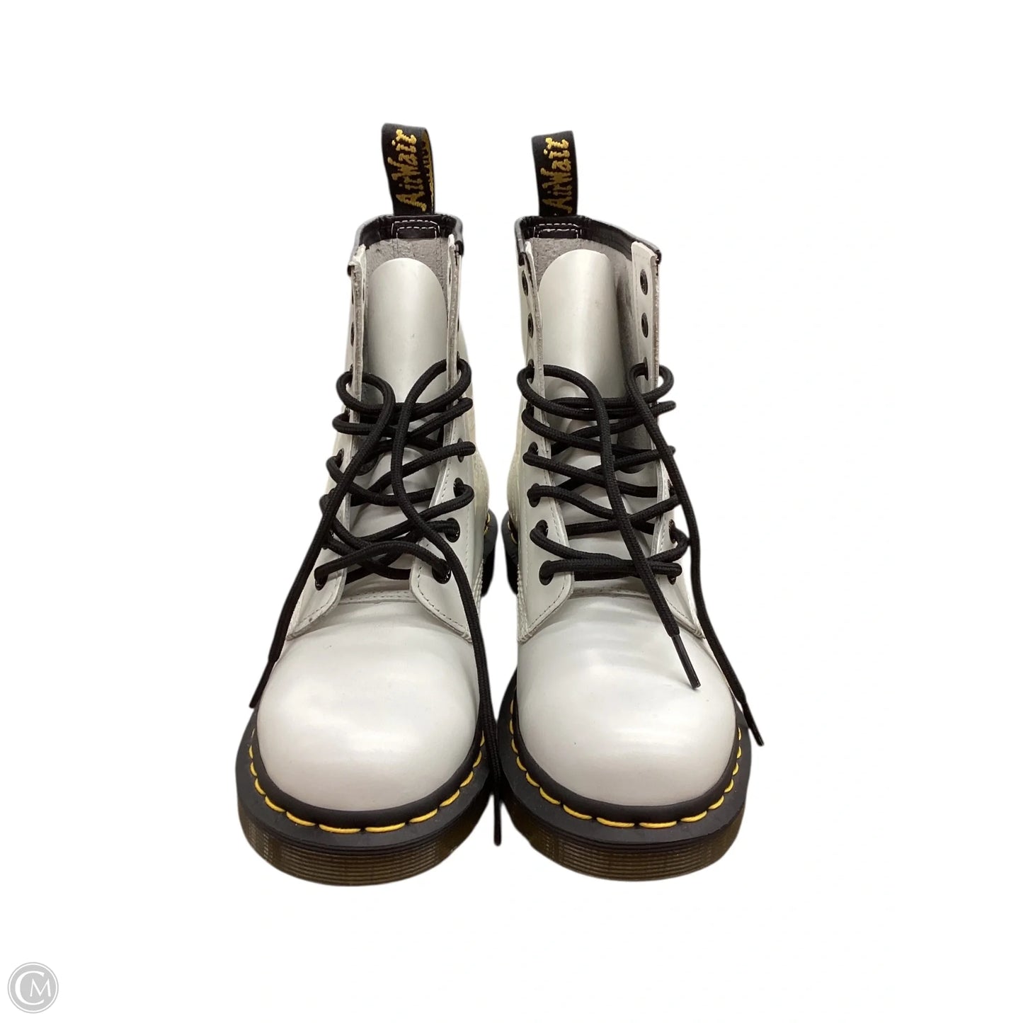 Boots Combat By Dr Martens In White, Size: 6
