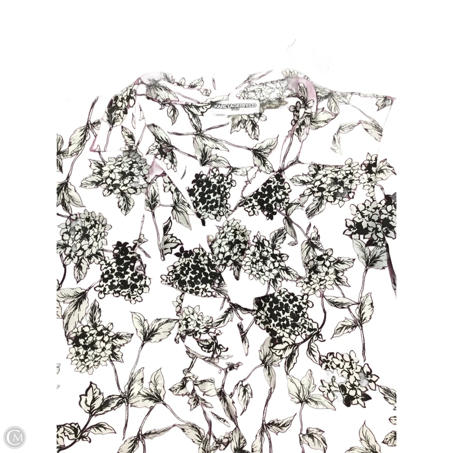 Blouse Designer By Karl Lagerfeld In Purple, Size: S