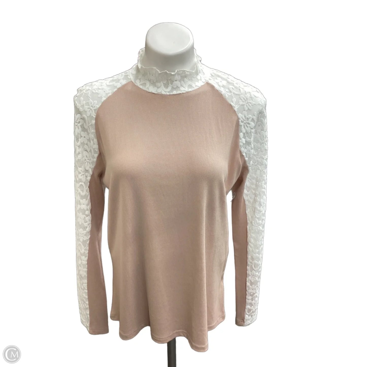 Top Long Sleeve By Clothes Mentor In Beige, Size: Xl