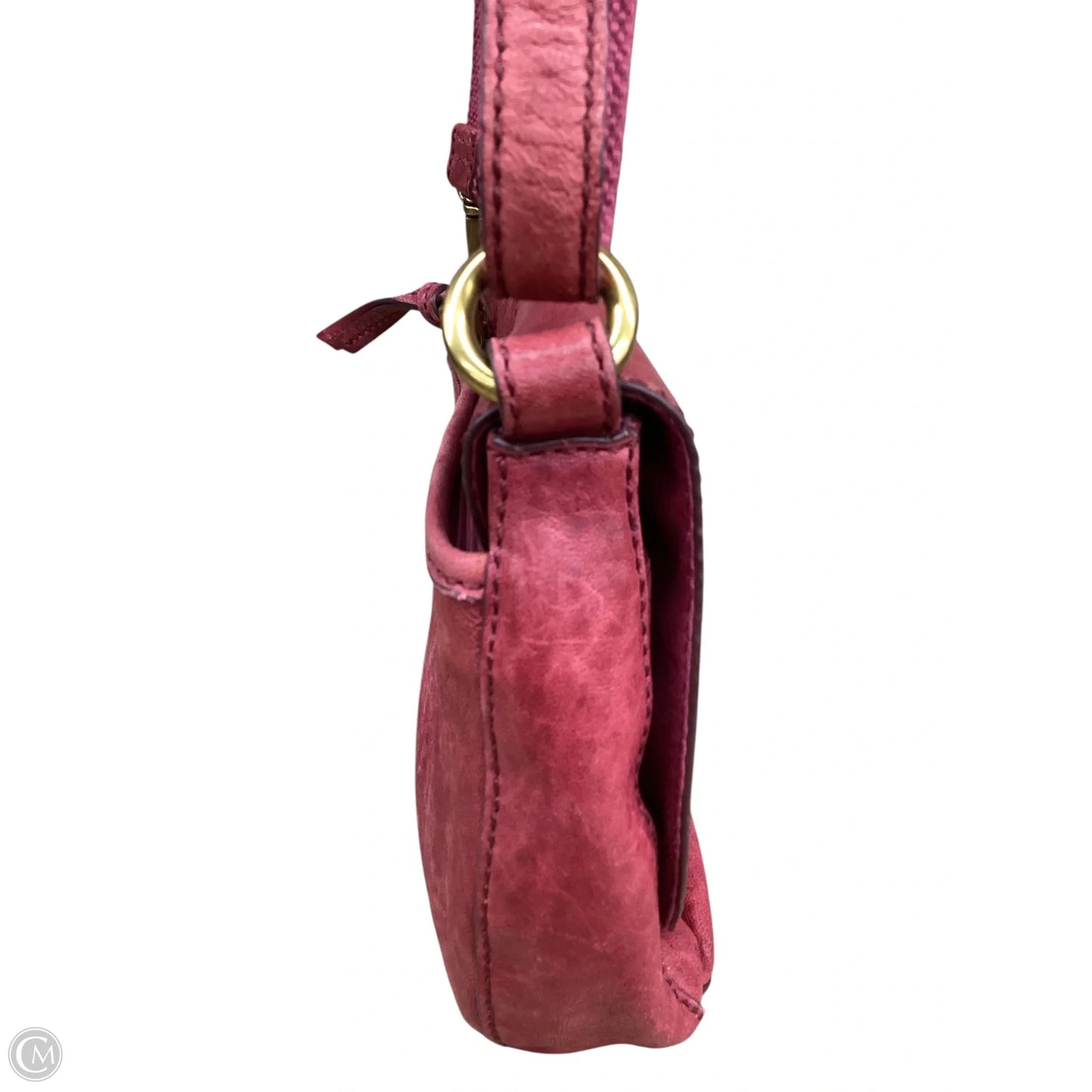 Crossbody Leather By Fossil, Size: Small