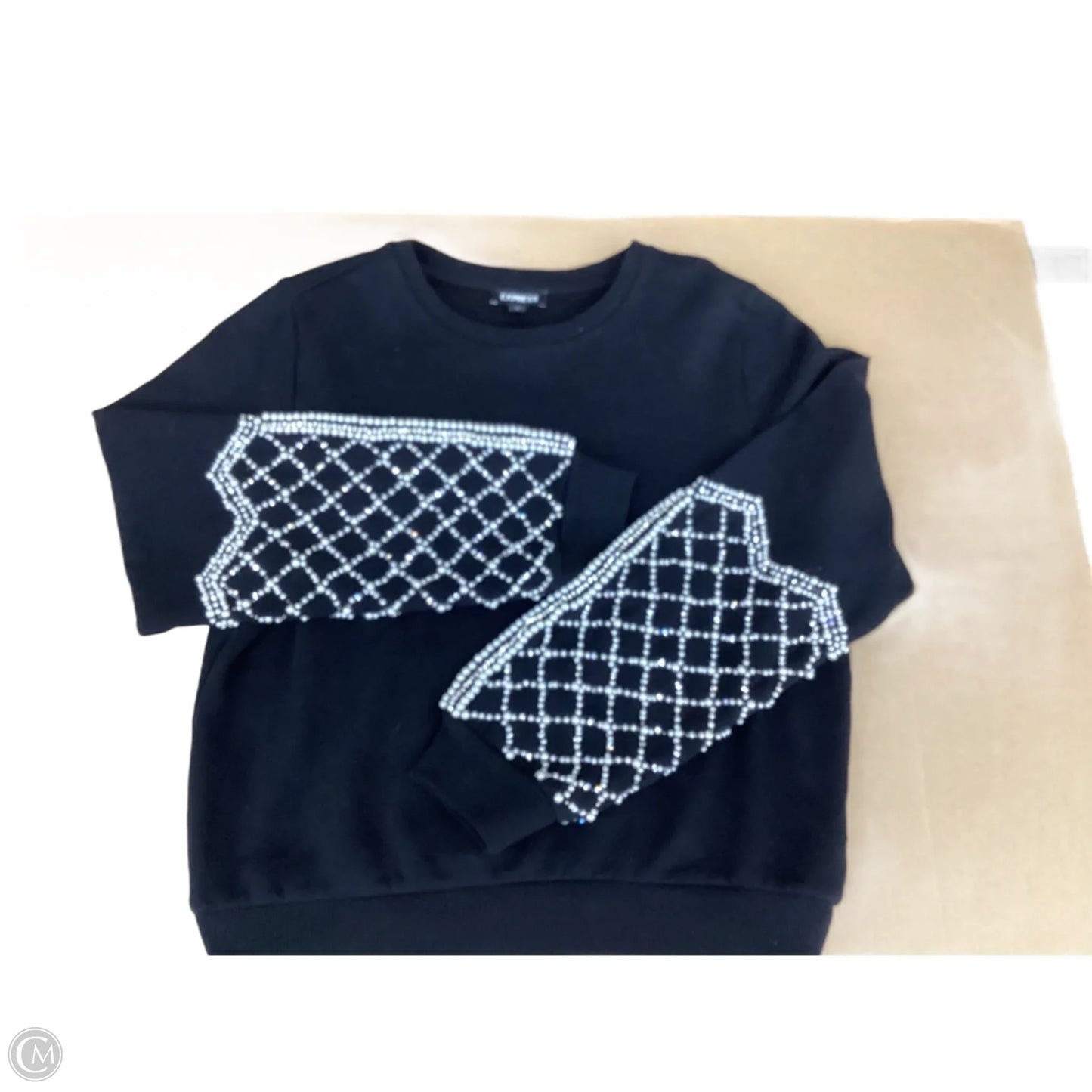 Sweatshirt Crewneck By Express In Black, Size: S