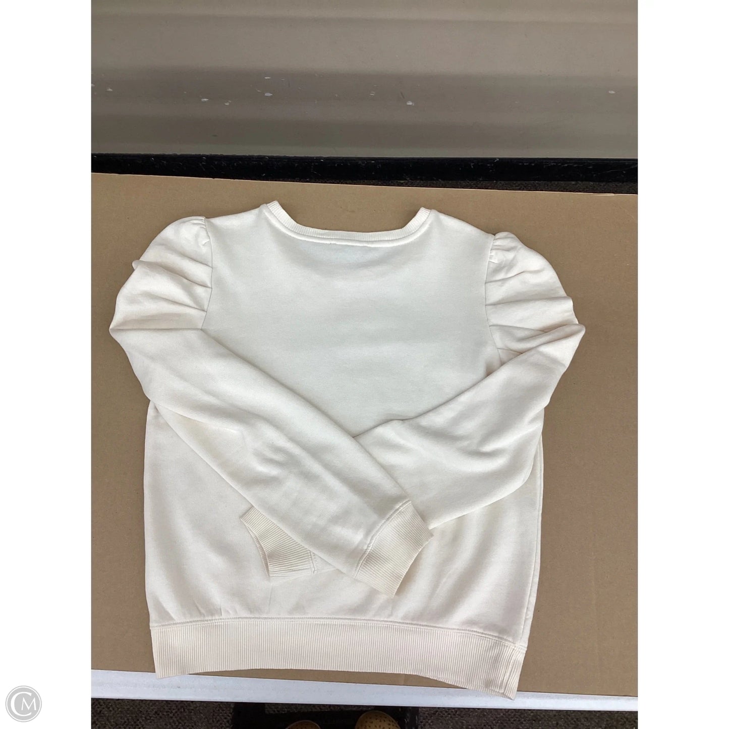 Sweatshirt Crewneck By Express In Cream, Size: S