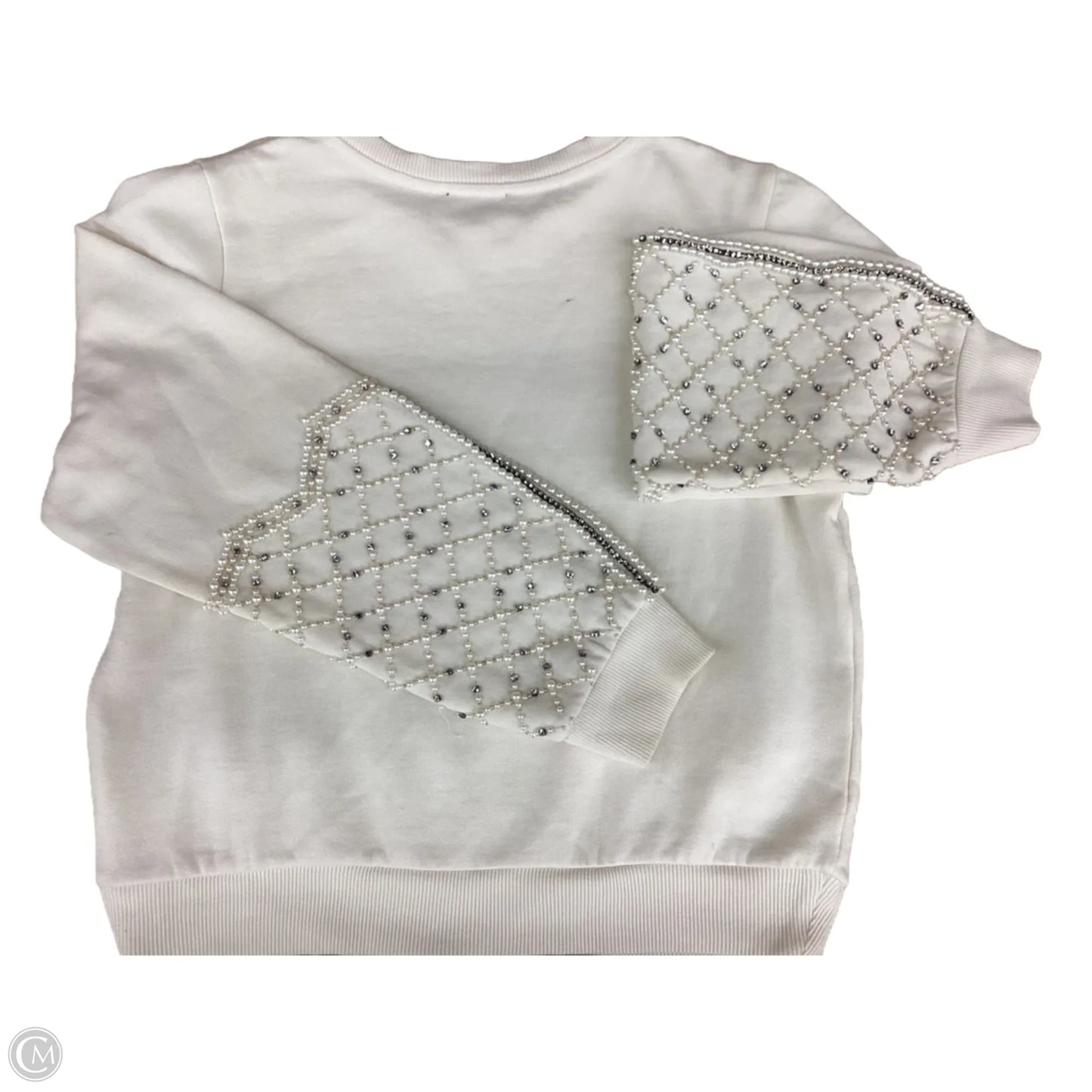 Sweatshirt Crewneck By Express In Cream, Size: S