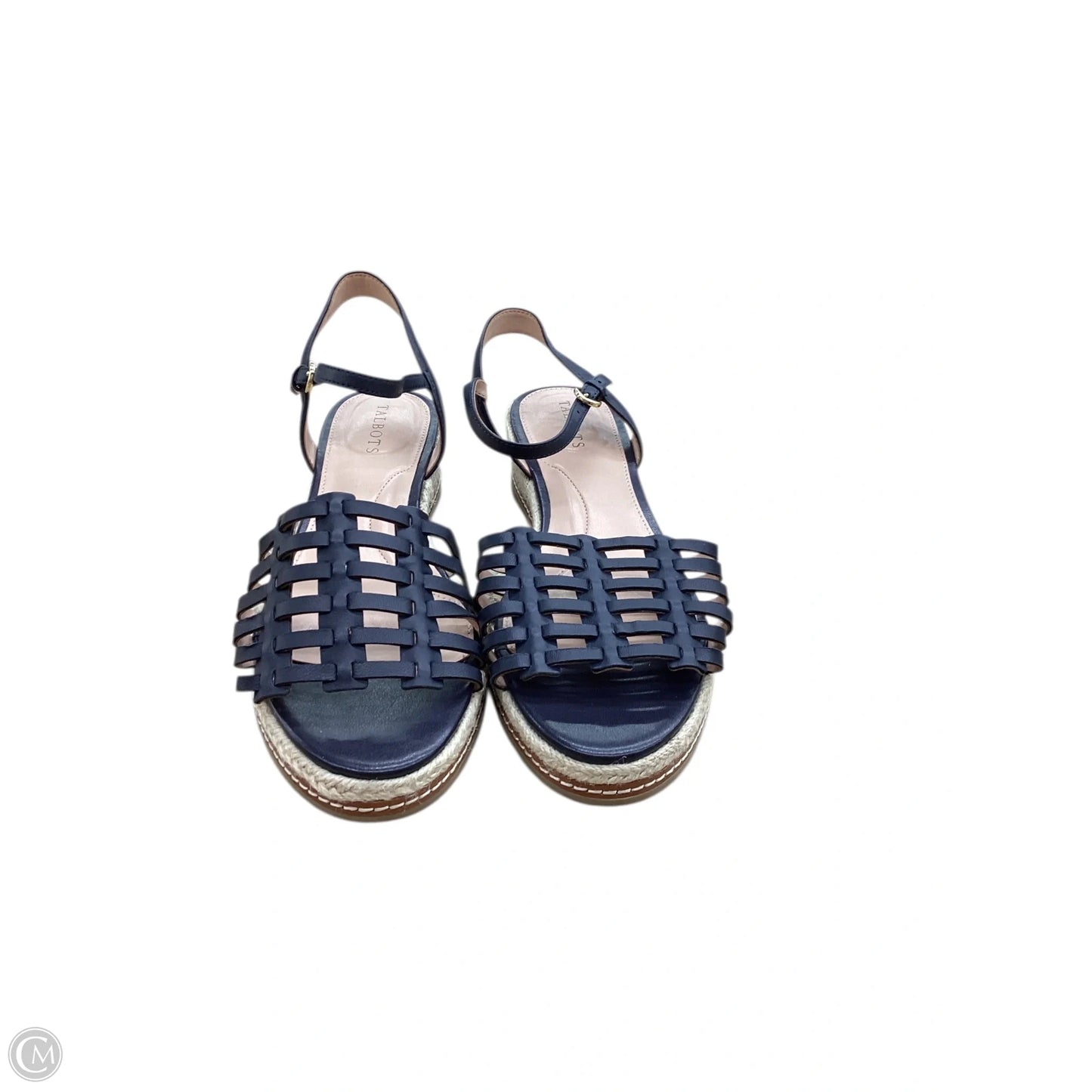 Sandals Heels Platform By Talbots In Navy, Size: 9