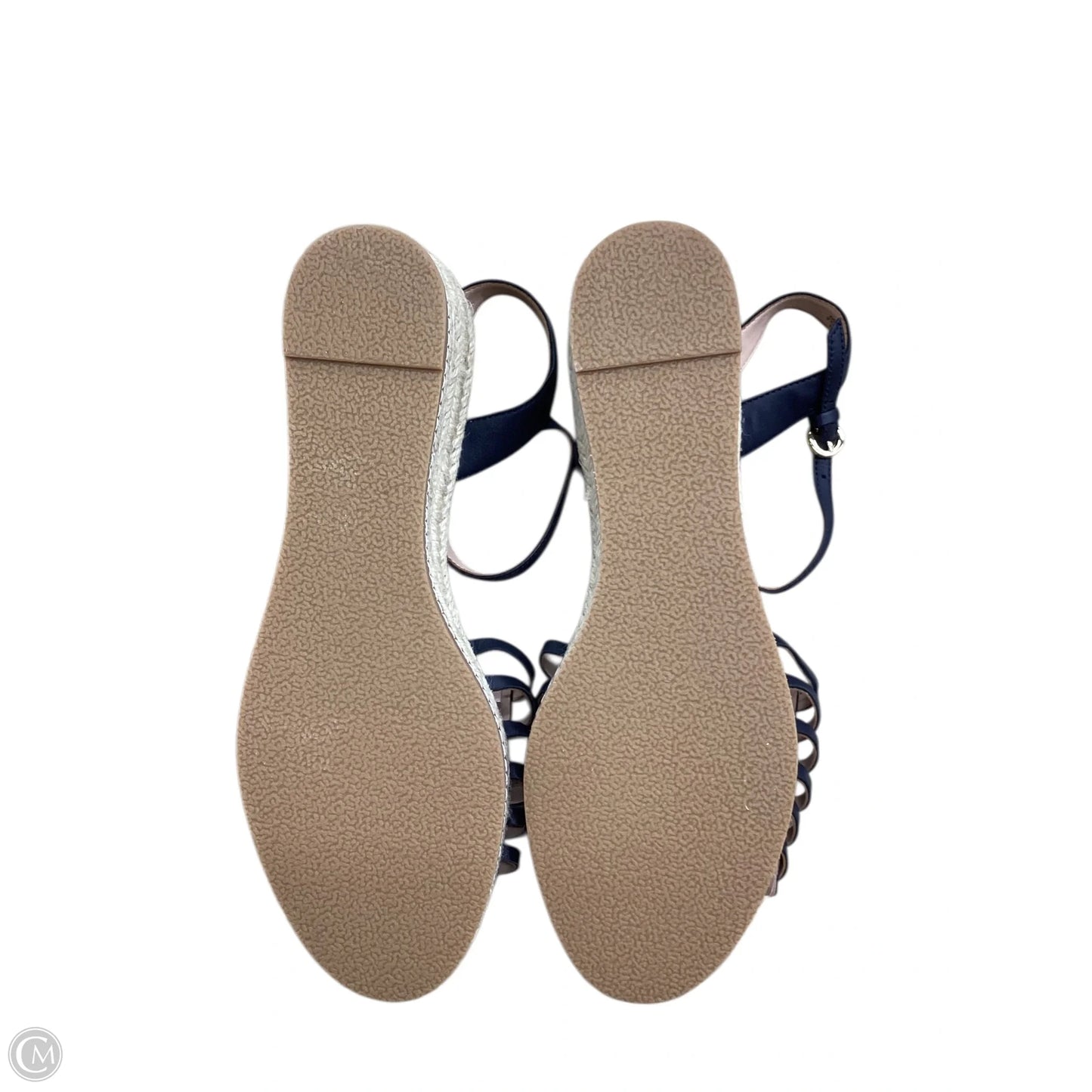 Sandals Heels Platform By Talbots In Navy, Size: 9