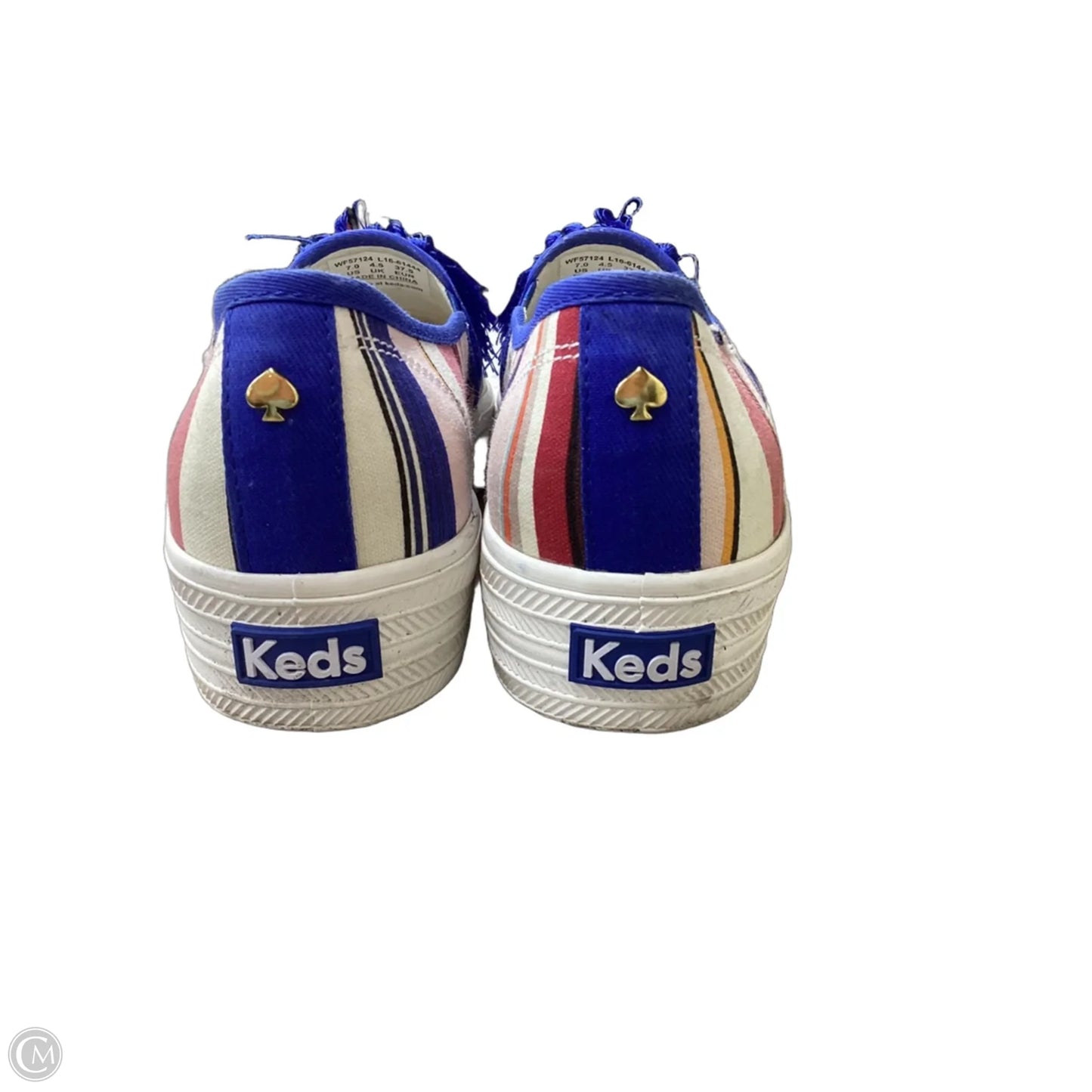 Shoes Designer By Kate Spade In Blue & Pink, Size: 7