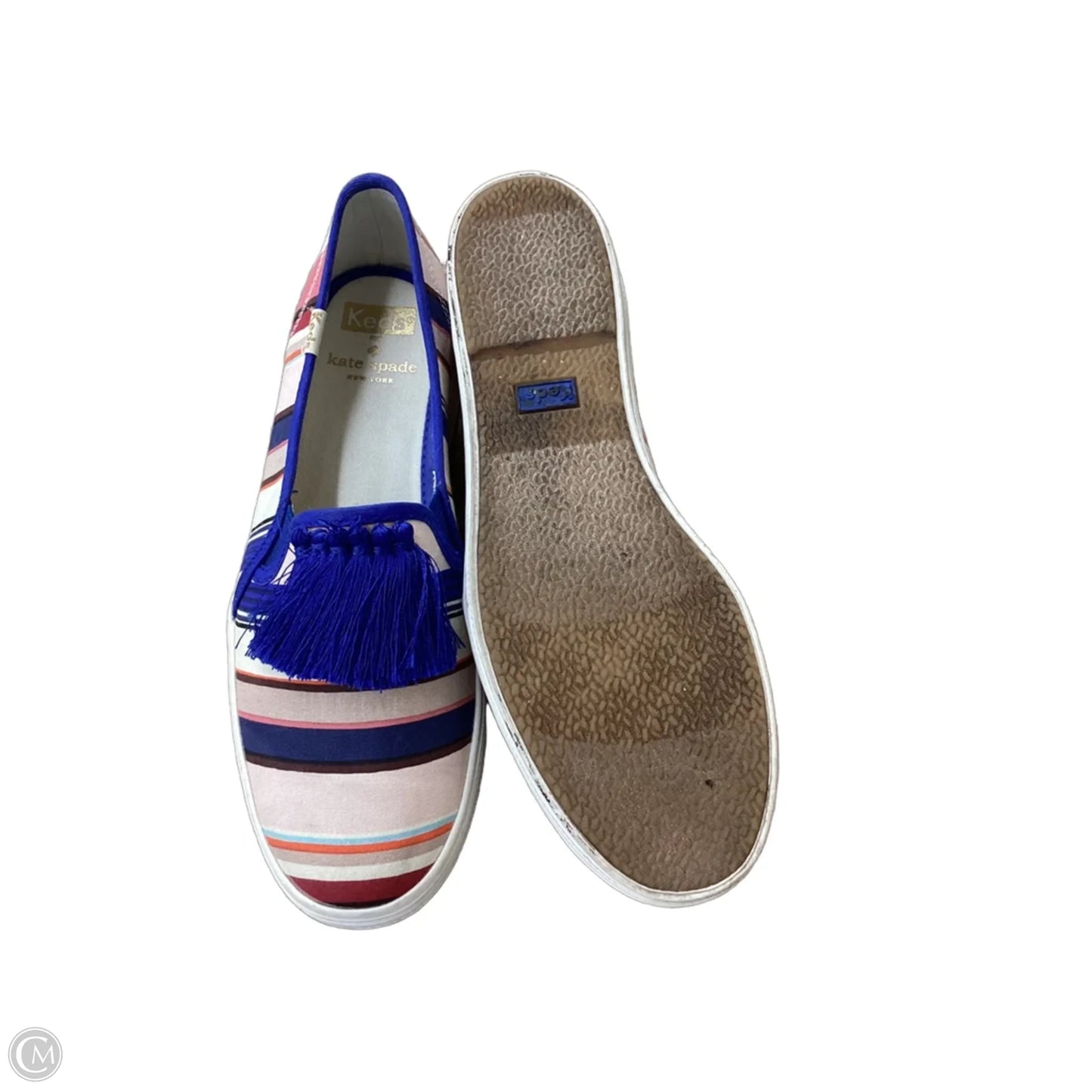 Shoes Designer By Kate Spade In Blue & Pink, Size: 7