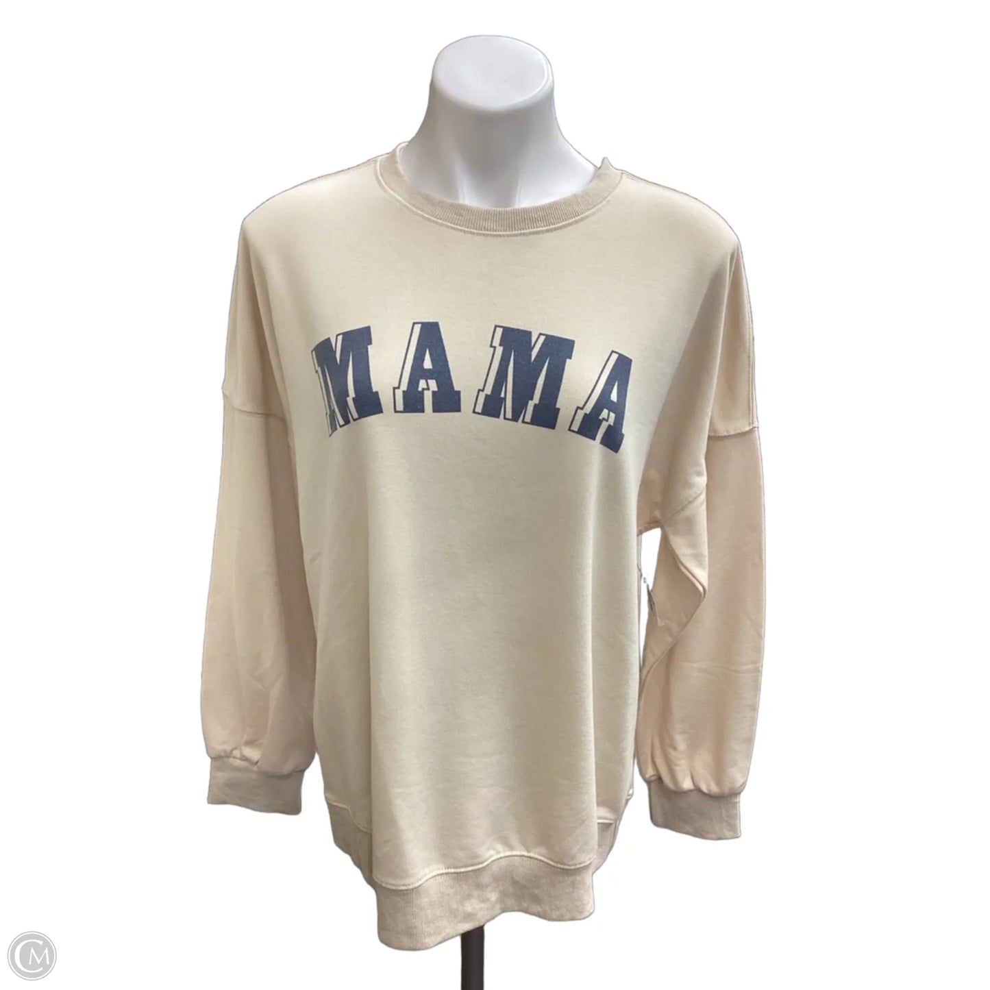 Sweatshirt Crewneck By Clothes Mentor In Yellow, Size: L