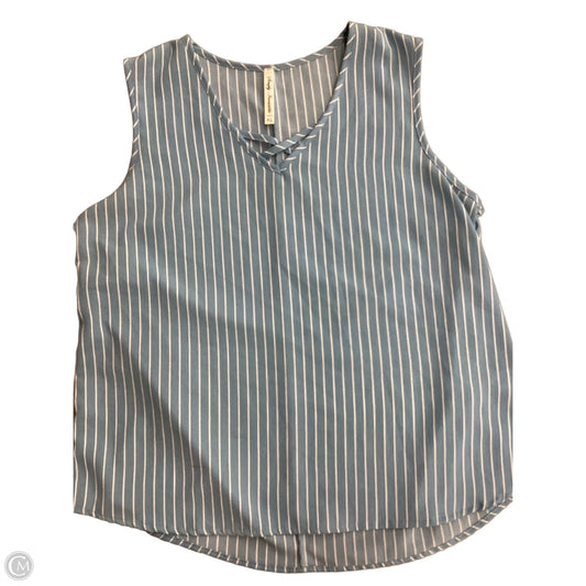 Blouse Sleeveless By Clothes Mentor In Blue, Size: Xl