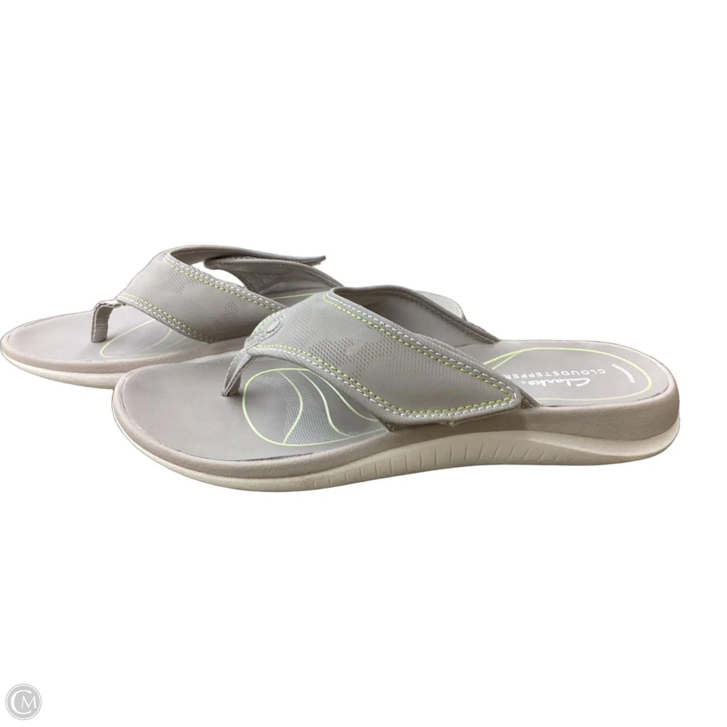 Sandals Flats By Clarks In Taupe, Size: 8