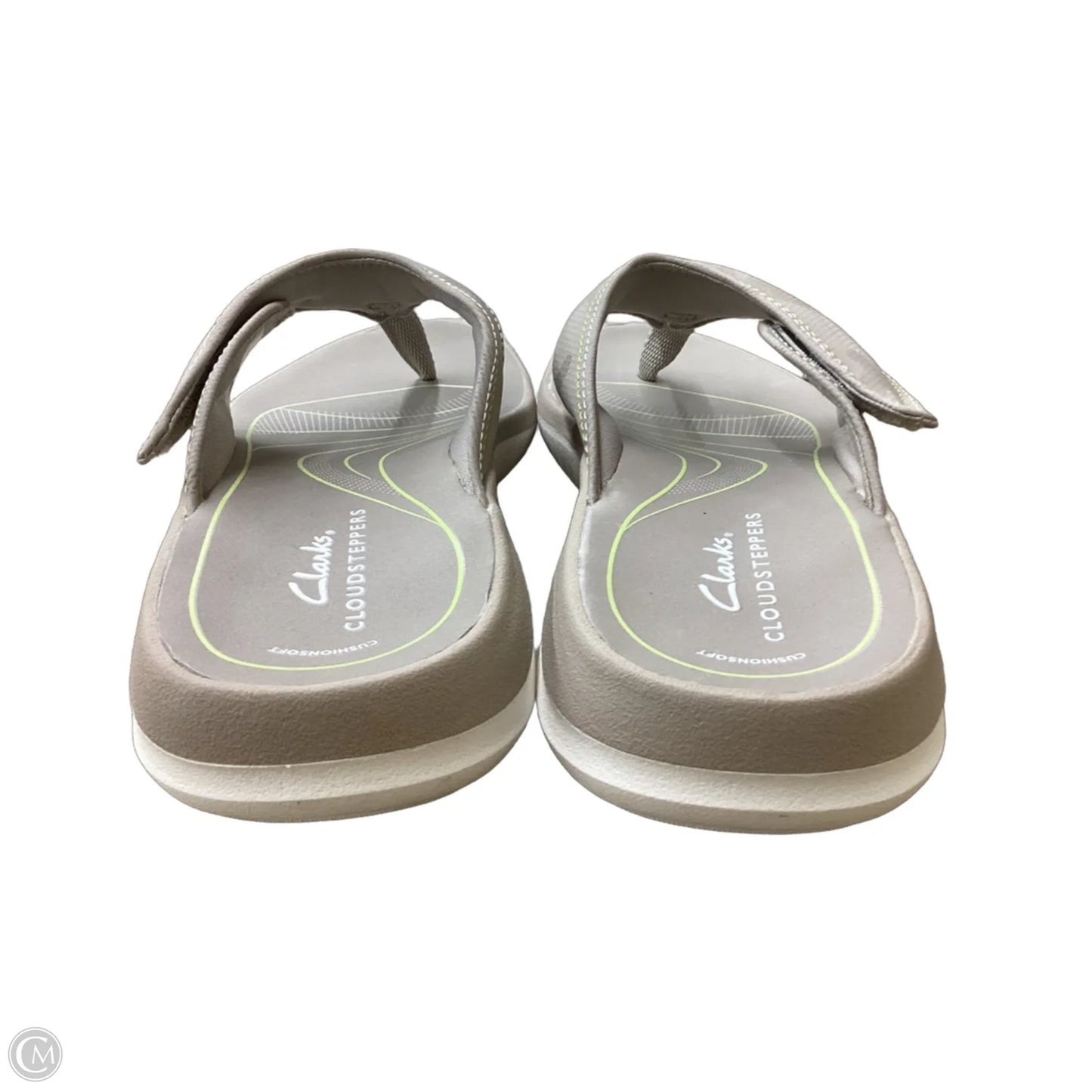 Sandals Flats By Clarks In Taupe, Size: 8