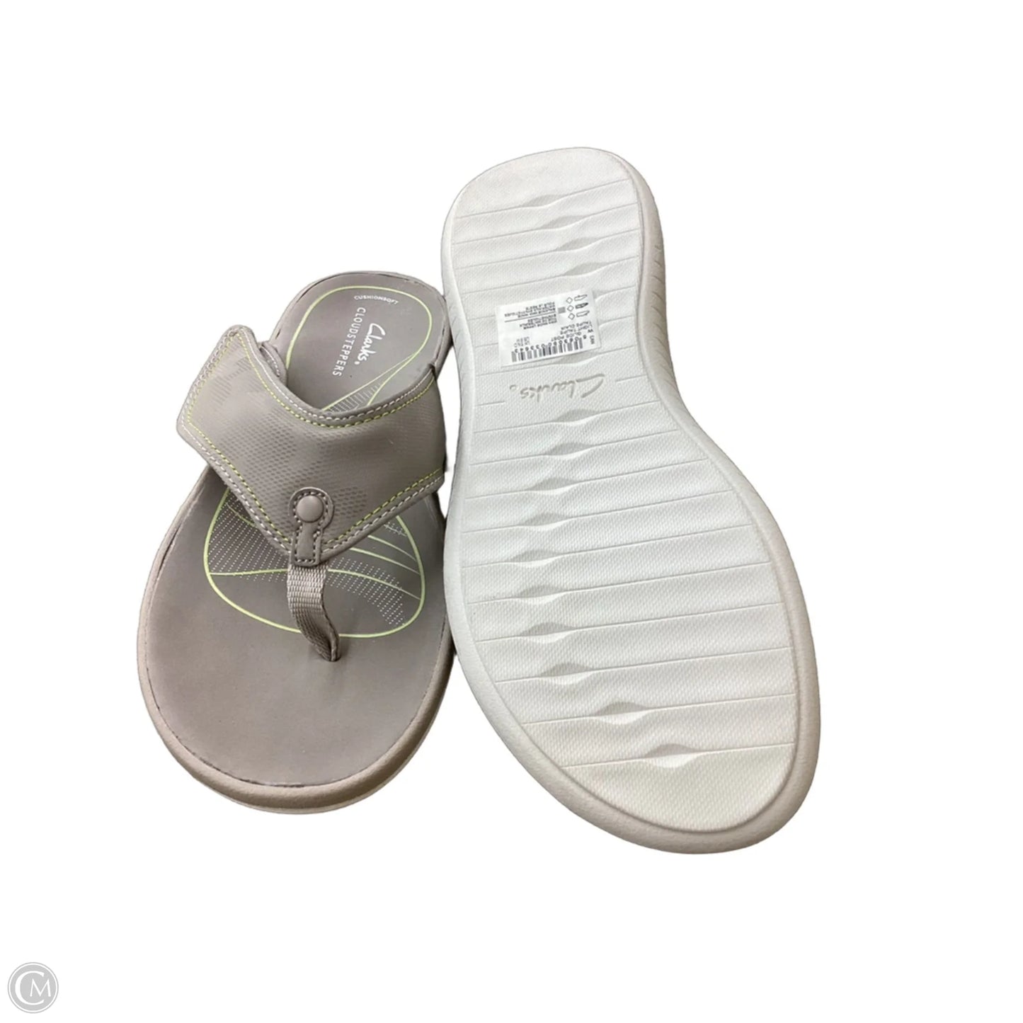 Sandals Flats By Clarks In Taupe, Size: 8