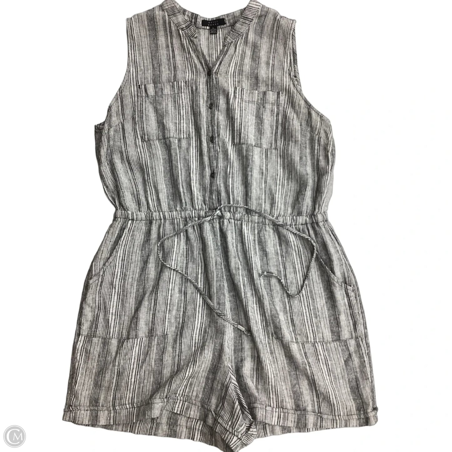 Romper By Clothes Mentor In Grey, Size: Xl