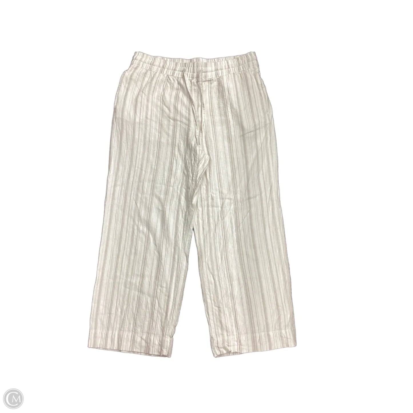 Pants Wide Leg By Sonoma In Cream & Tan, Size: M