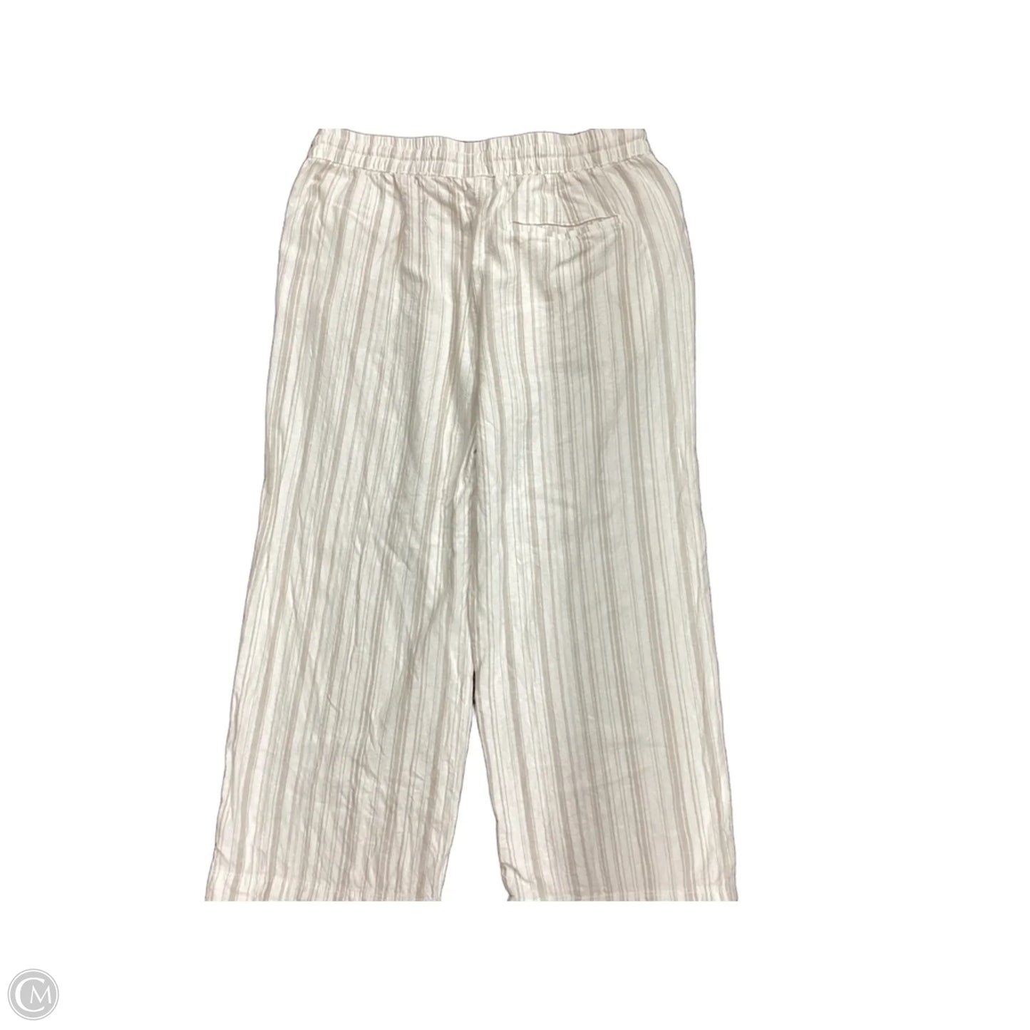 Pants Wide Leg By Sonoma In Cream & Tan, Size: M