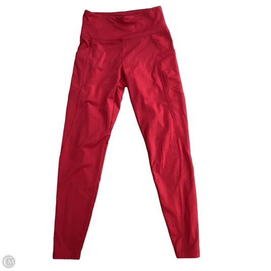 Athletic Leggings By Bally In Red, Size: S