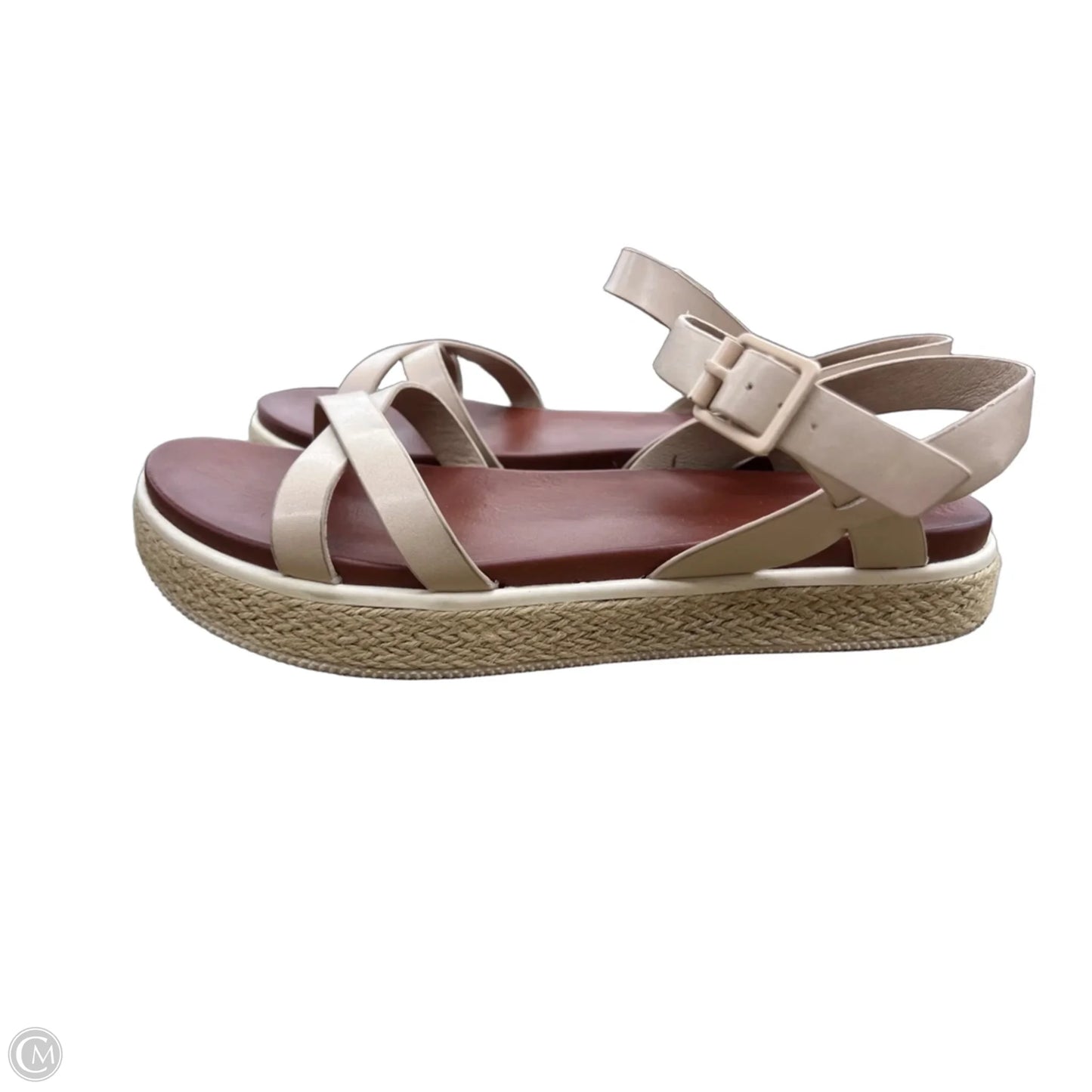 Sandals Flats By Mia In Beige, Size: 9