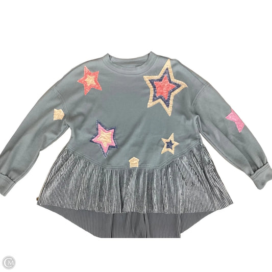 Top Long Sleeve By Clothes Mentor In Blue, Size: Xl