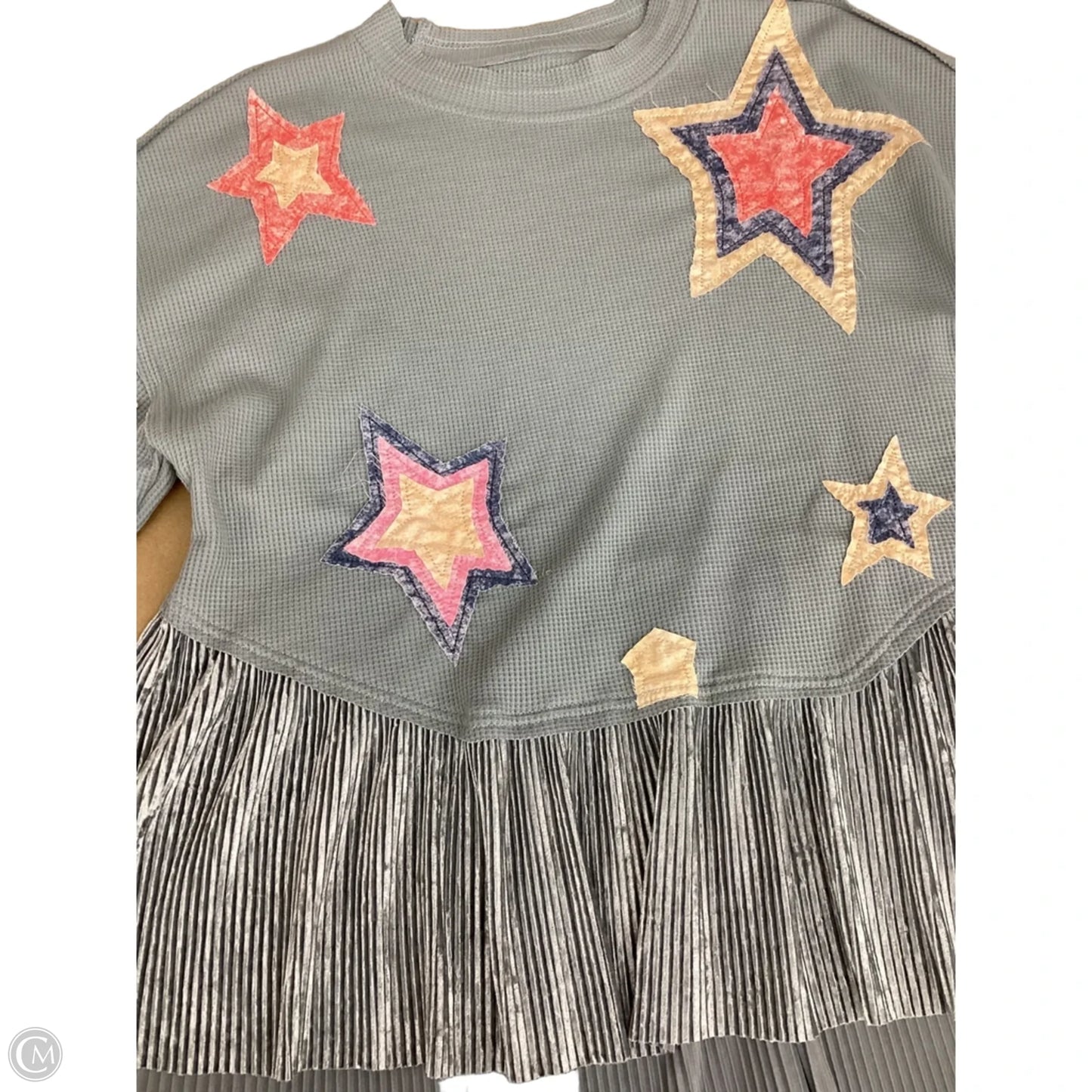 Top Long Sleeve By Clothes Mentor In Blue, Size: Xl