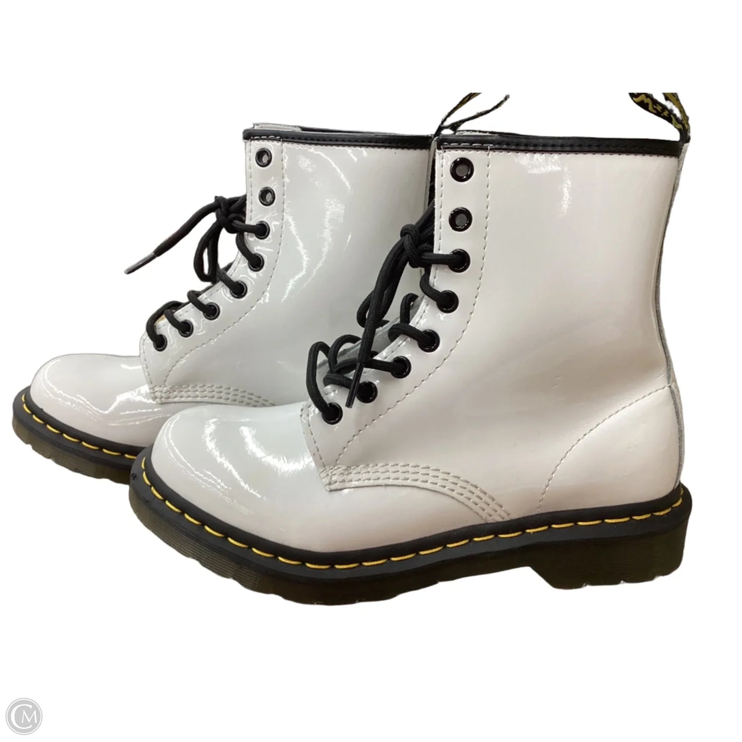 Boots Combat By Dr Martens In White, Size: 8