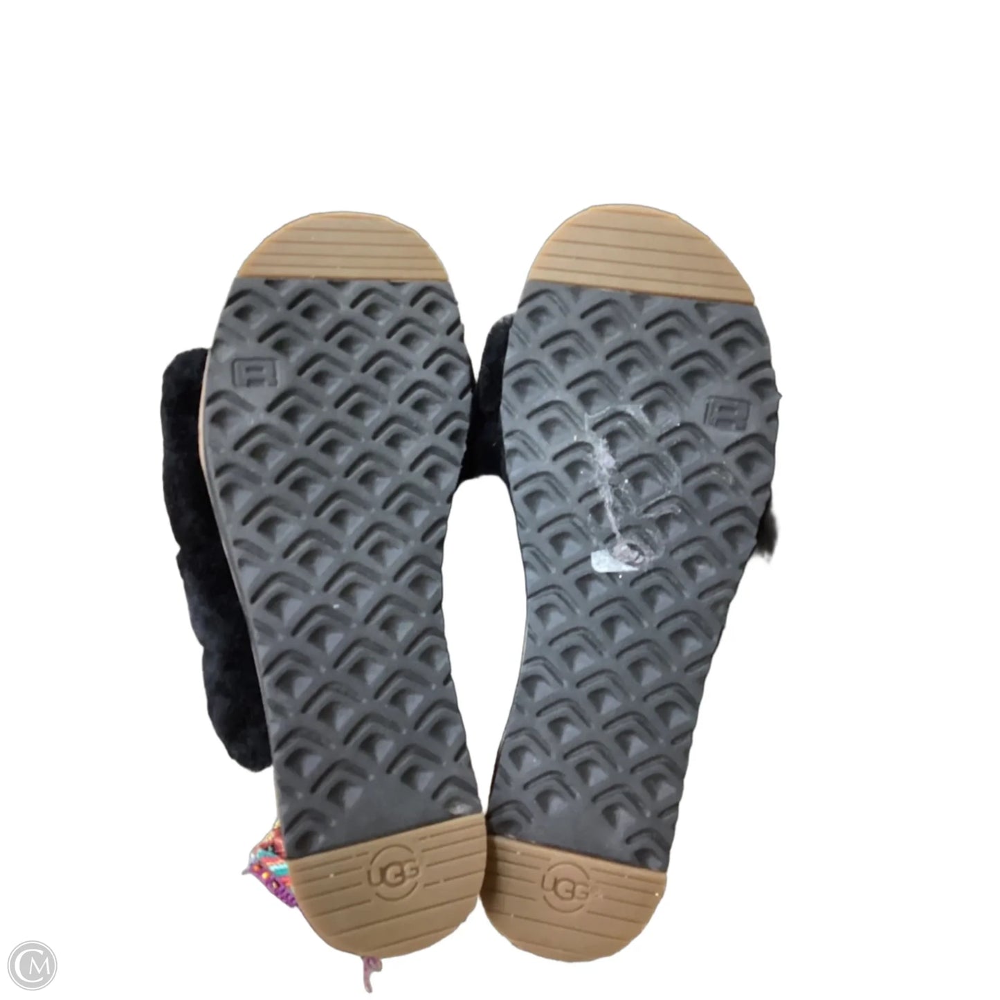 Sandals Designer By Ugg In Black, Size: 9.5