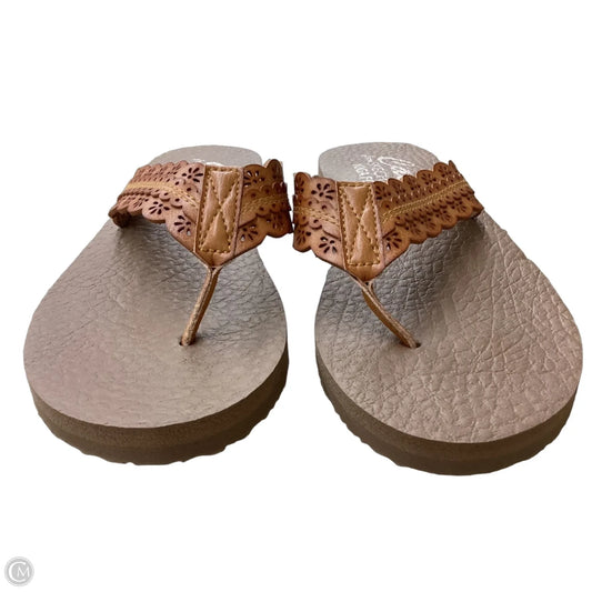 Sandals Flats By Skechers In Brown, Size: 7
