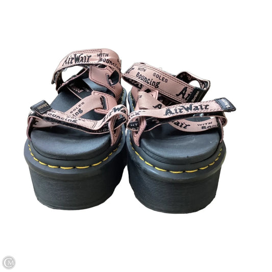 Sandals Heels Platform By Dr Martens In Pink, Size: 8