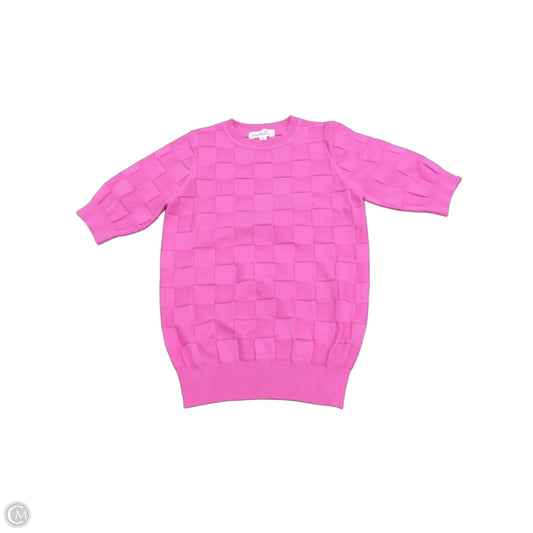 Sweater Short Sleeve By Vine & Love In Pink, Size: S